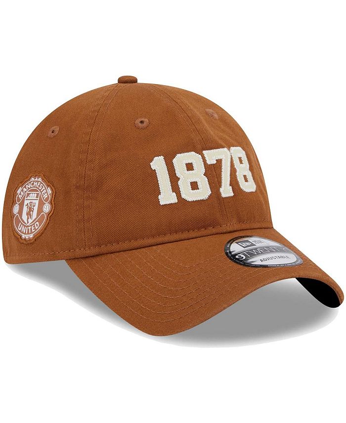 New Era Men's Tan Manchester United Collegiate 9TWENTY Adjustable Hat