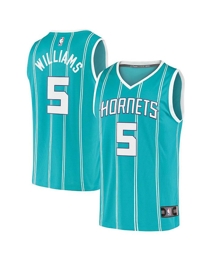 Fanatics Big Boys Branded Mark Williams Teal Charlotte Hornets 2022 NBA Draft First Round Pick Fast Break Replica Jersey - Icon Edition