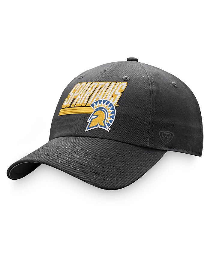 Top of the World Men's Charcoal San Jose State Spartans Slice Adjustable Hat