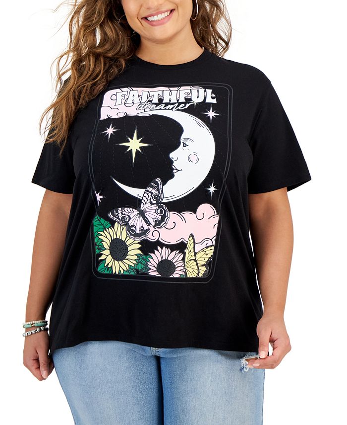 Love Tribe Trendy Plus Size Faithful Dreamer Graphic T-Shirt