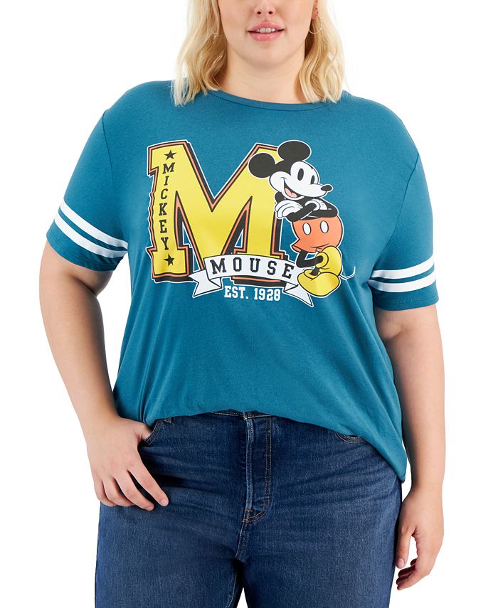 Disney Trendy Plus Size Mickey Mouse Graphic T-Shirt