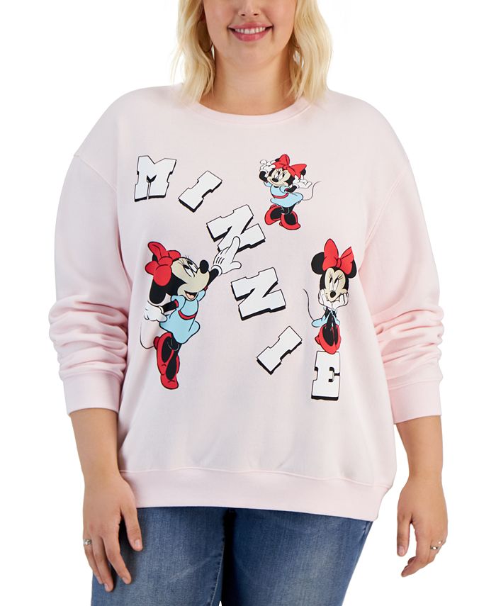 Disney Trendy Plus Size Minnie Graphic Long-Sleeve Sweatshirt