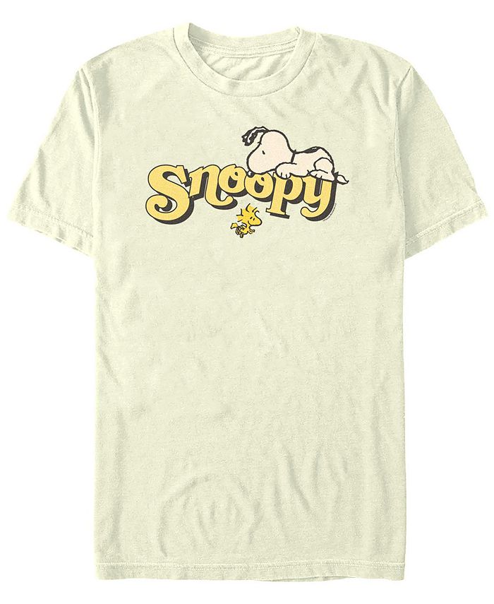 Fifth Sun Men's Peanuts Snoopy Name Woodstock Short Sleeve T-shirt