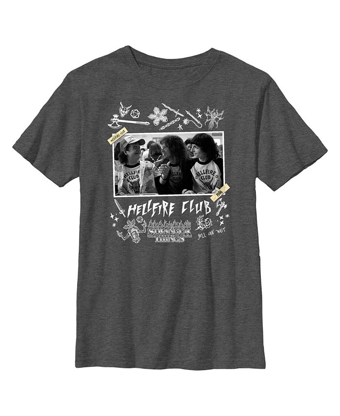 Netflix Boy's Stranger Things Hellfire Club Members Child T-Shirt