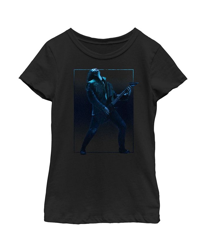 Netflix Girl's Stranger Things Eddie Munson and His Guitar Child T-Shirt