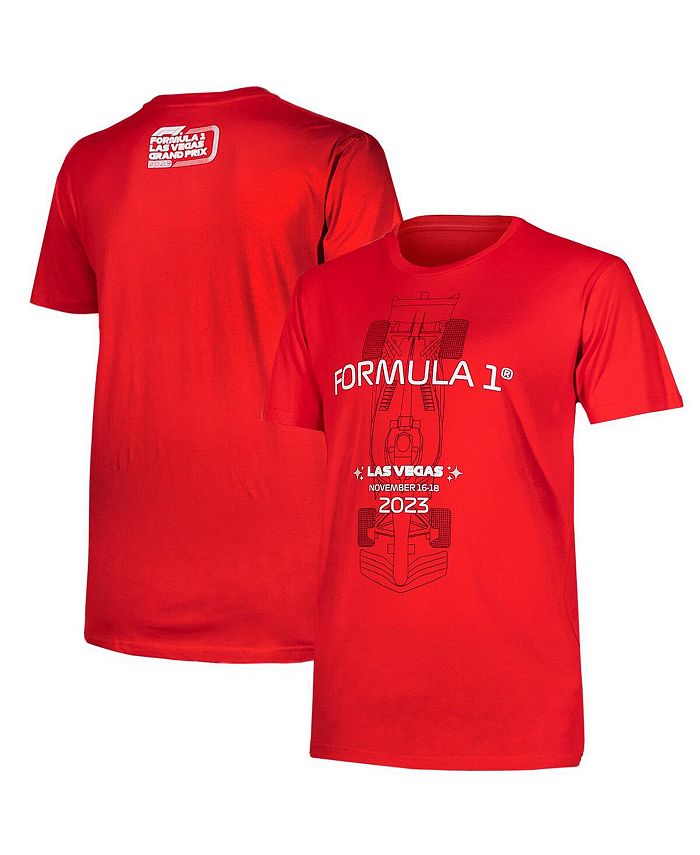 Insomniac Men's and Women's Red Formula 1 Las Vegas Grand Prix Race Ready T-shirt