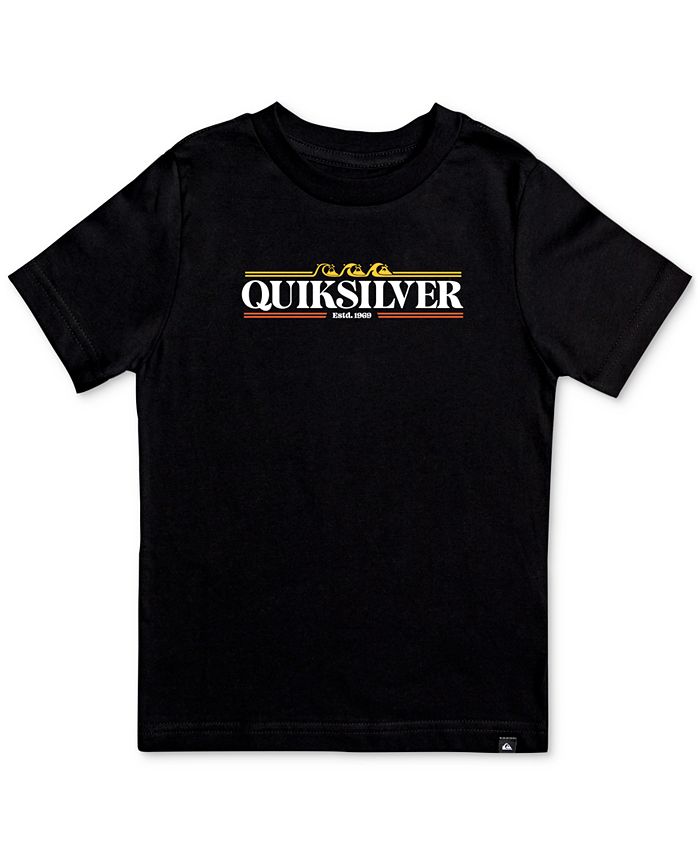 Quiksilver Big Boys Regular-Fit Gradient Lines Logo T-Shirt