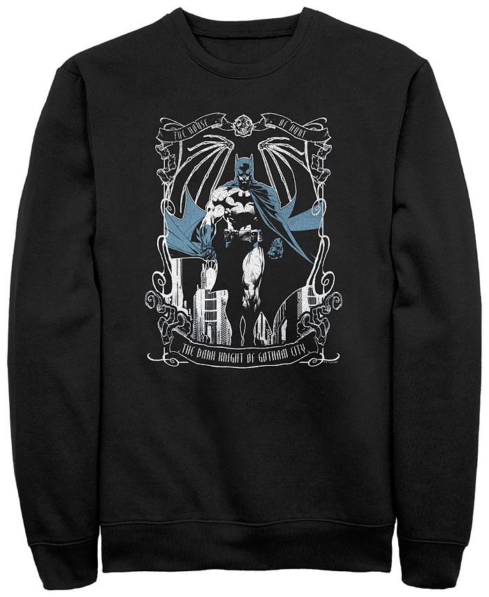 Fifth Sun Men's Batman Knight Tarot Crew Fleece Pullover