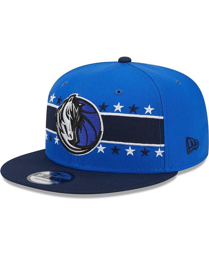 New Era Men's Blue Dallas Mavericks Banded Stars 9FIFTY Snapback Hat