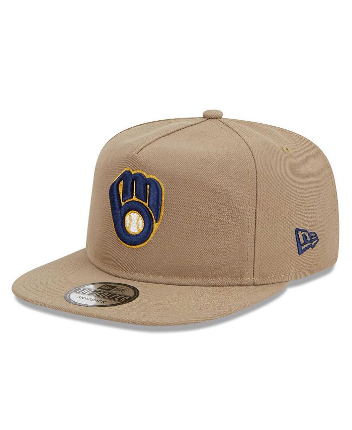 New Era Men's Khaki Milwaukee Brewers Golfer Adjustable Hat