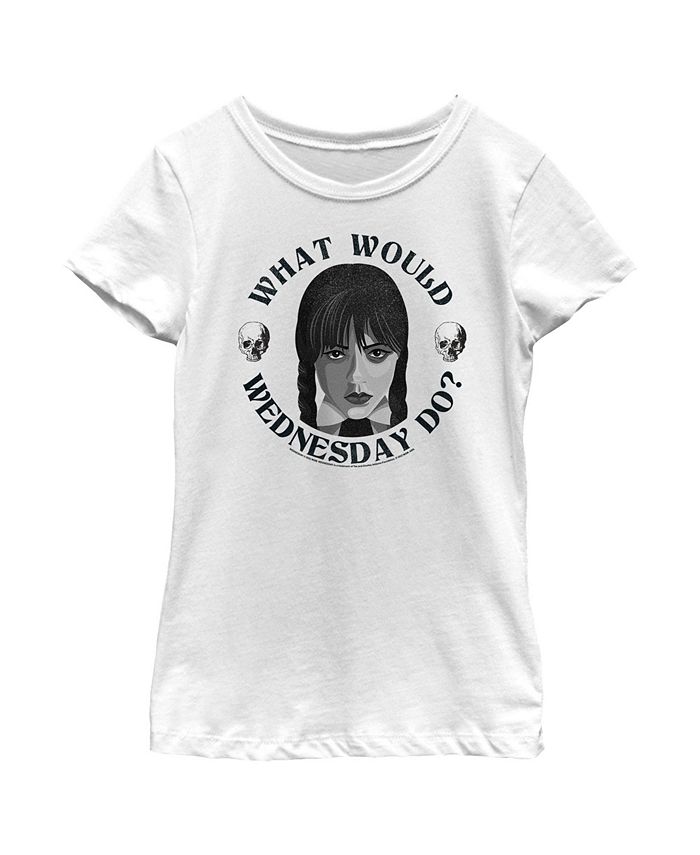 Netflix Girl's Wednesday What Would Wednesday Do? Child T-Shirt