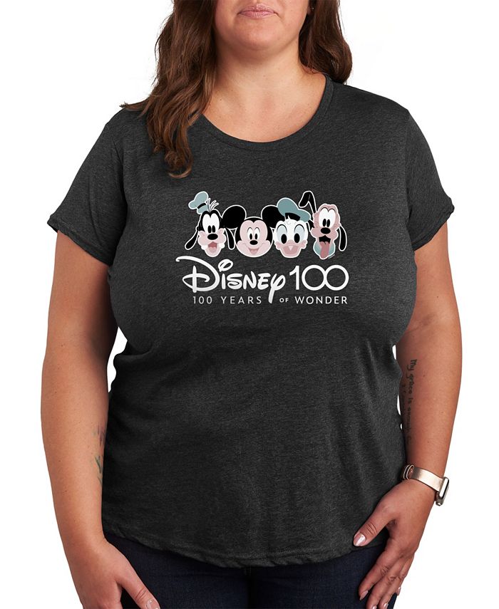 Air Waves Trendy Plus Size Disney Graphic T-shirt