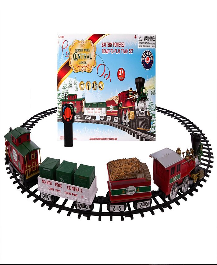 Lionel North Pole Central Battery-Operated Ready to Play Train Set with Remote