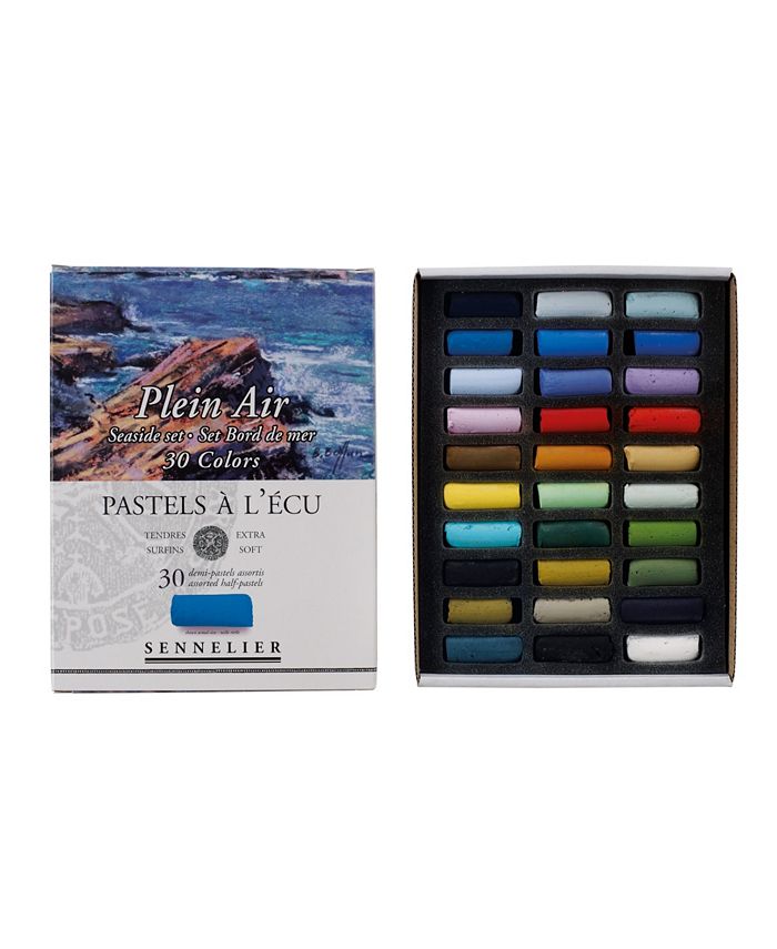 Sennelier Extra Soft Pastel Plein Air Seaside 30 Piece Color Half Stick Set