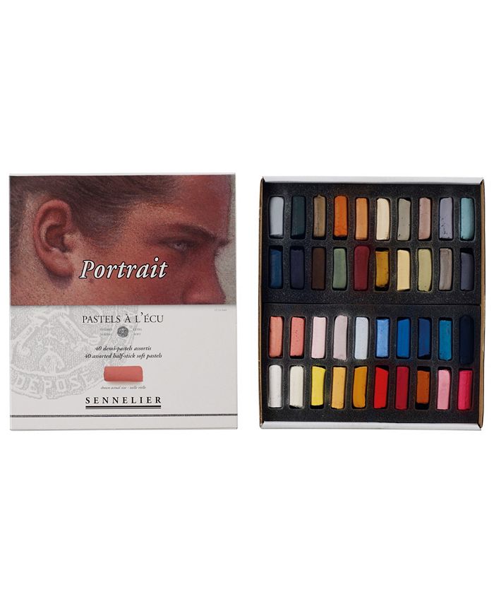 Sennelier Extra Soft Pastel Portrait Colors Half 40 Piece Stick Set