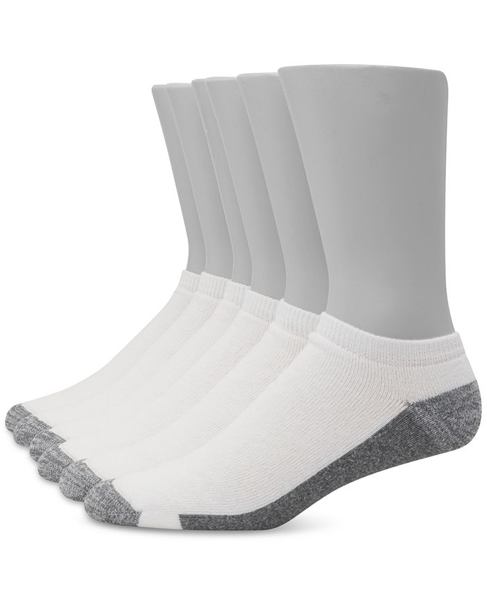 Hanes Men's 6-Pk. Ultimate Xtemp Ultra Cushion Low Cut Socks