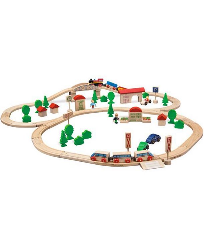 Simba Toys Eichhorn Wooden Train with Bridge Playset