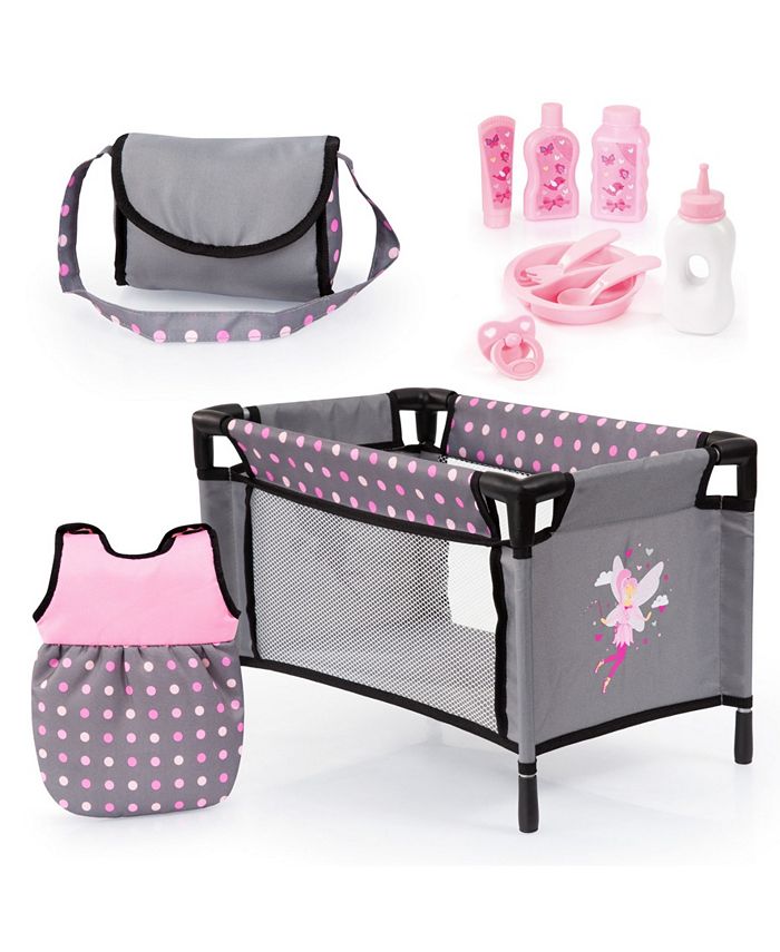 Redbox Baby Doll Travel Bed and Accessories Set