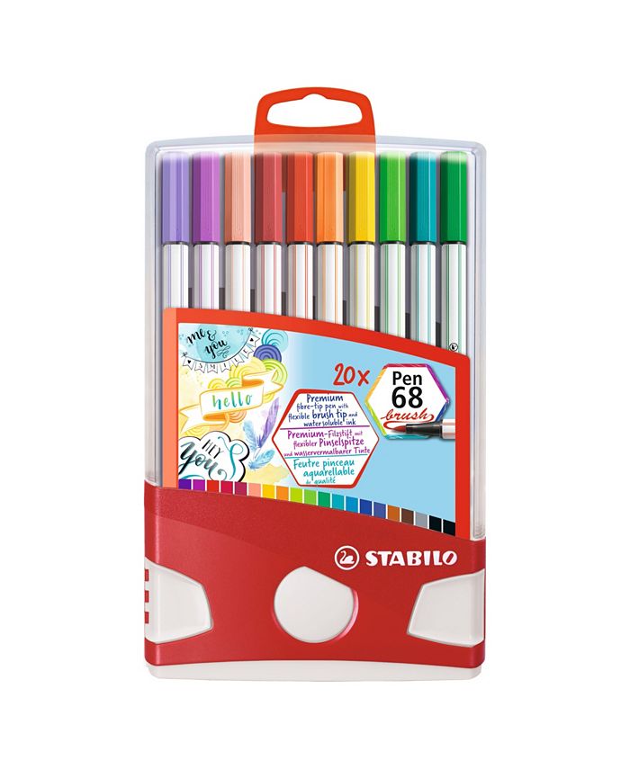 Stabilo Pen 68 Brush Colorparade 20 Piece Color Set