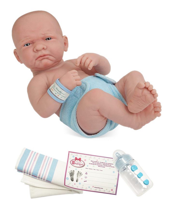 JC TOYS La Newborn First Day 14 Real Boy Baby Doll