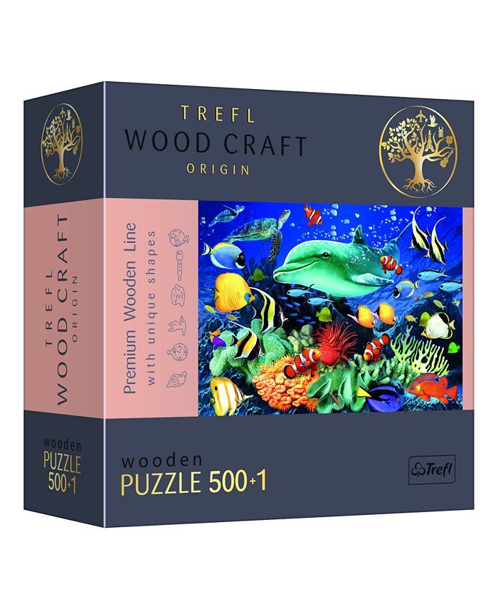 Trefl Wood Craft 501 Piece Wooden Puzzle - Sea Life