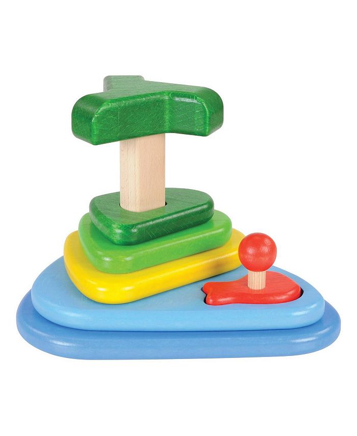 Little Poland Gallery Little Poland Green Island Wooden Puzzle and Stacker