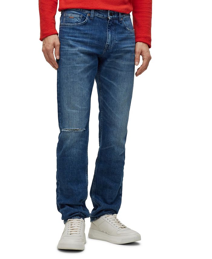 BOSS by Hugo Boss Men's Slim-Fit Comfort-Stretch Italian Denim Jeans