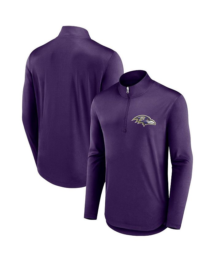 Fanatics Men's Branded Purple Baltimore Ravens Tough Minded Quarter-Zip Top