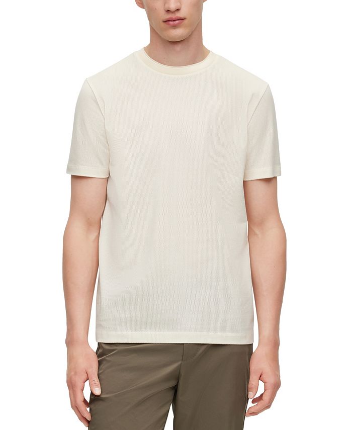 BOSS by Hugo Boss Men's Mesh-Structure T-shirt