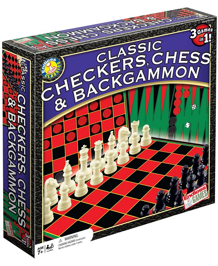 Endless Games Classic Checkers, Chess and Backgammon