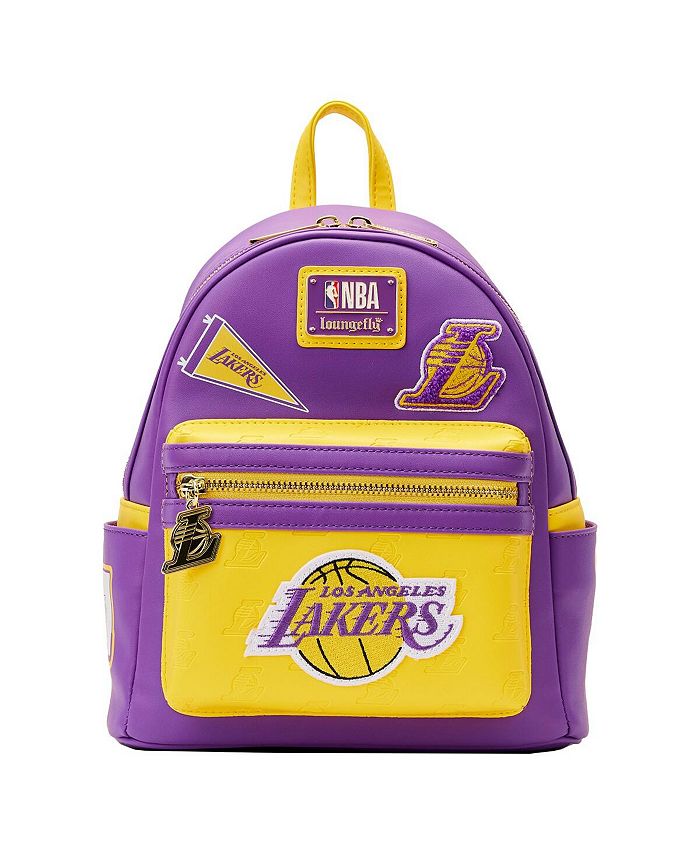 Loungefly Men's and Women's Los Angeles Lakers Patches Mini Backpack