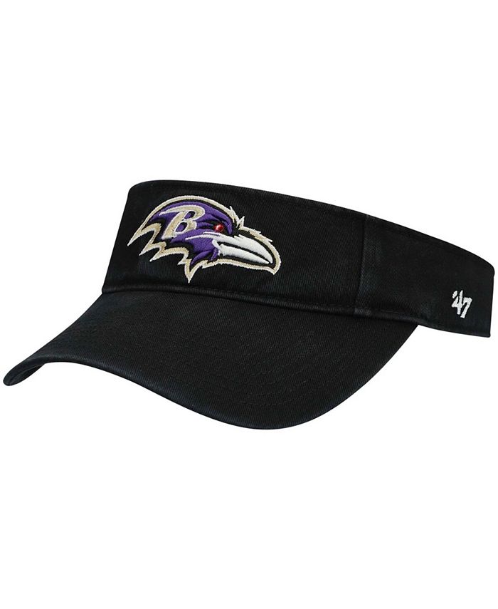 47 Brand Men's Black Baltimore Ravens Clean Up Visor