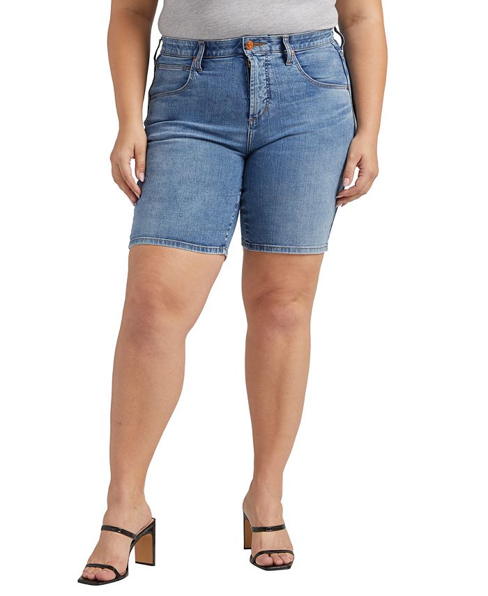 JAG Plus Size Cecilia Mid Rise Shorts