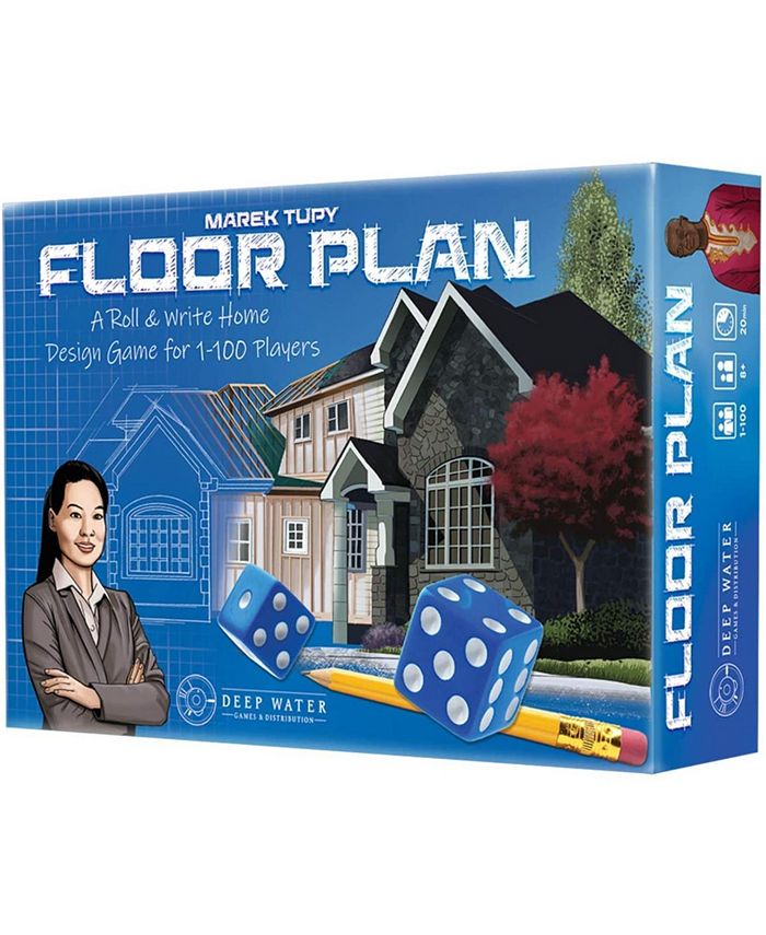 Flat River Group Floor Plan Board Game, 60 Piece Set