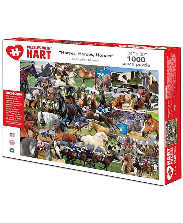 Hart Puzzles Horses 24 x 30 By Steve Smith Set, 1000 Puzzle