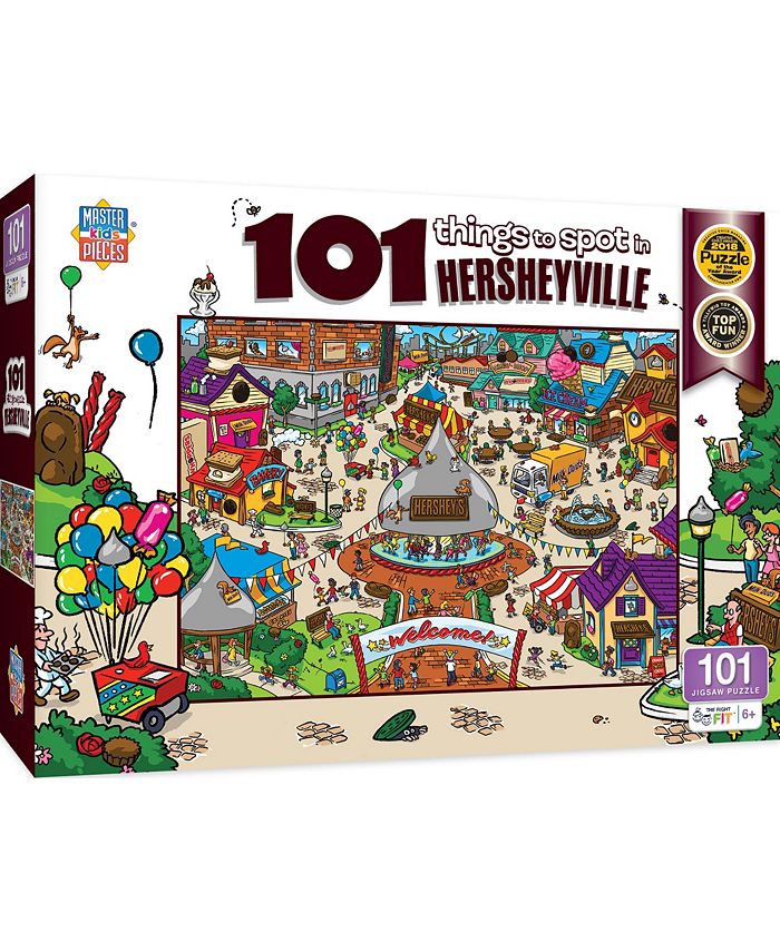 MasterPieces Puzzles 101 Things to Spot - in Hersheyville 100 Piece Kids Puzzle