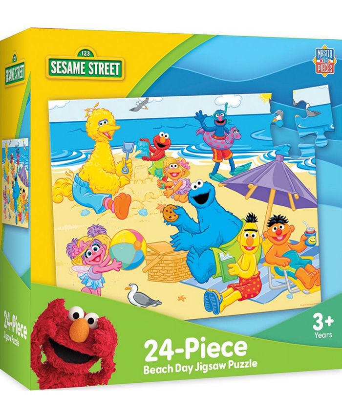 MasterPieces Puzzles MasterPieces 24 Piece Jigsaw Puzzle for Kids - Sesame Street Beach Day