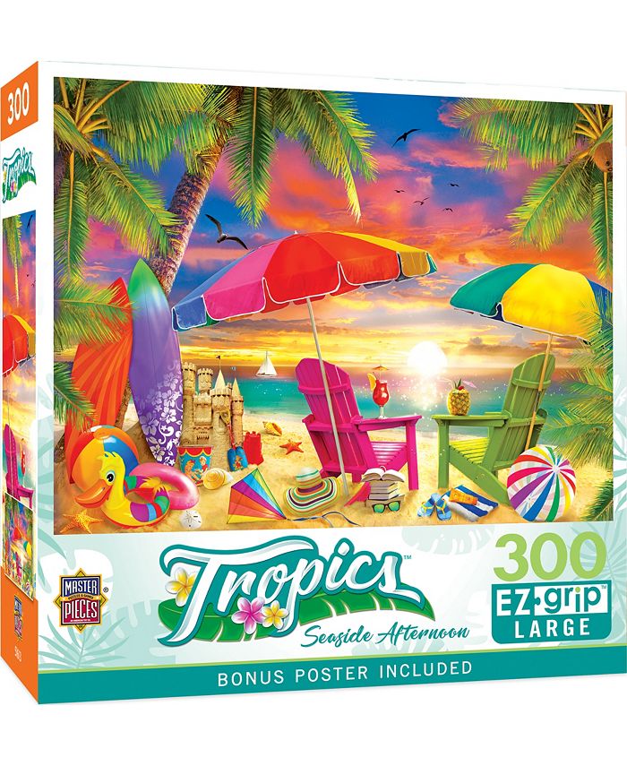 MasterPieces Puzzles Tropics - Seaside Afternoon 300 Piece Adult Jigsaw Puzzle