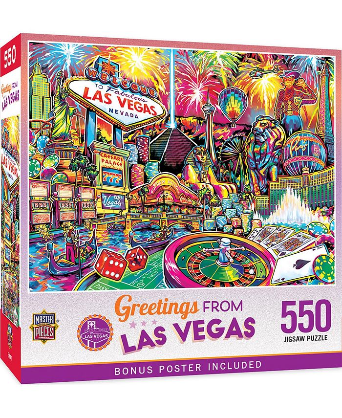 MasterPieces Puzzles MasterPieces 550 Piece Jigsaw Puzzle - Greetings From Las Vegas