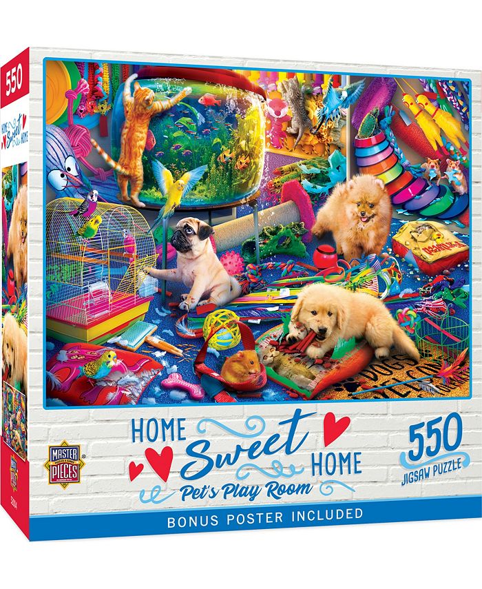 MasterPieces Puzzles MasterPieces 550 Piece Jigsaw Puzzle for Adults - Pet's Play Room