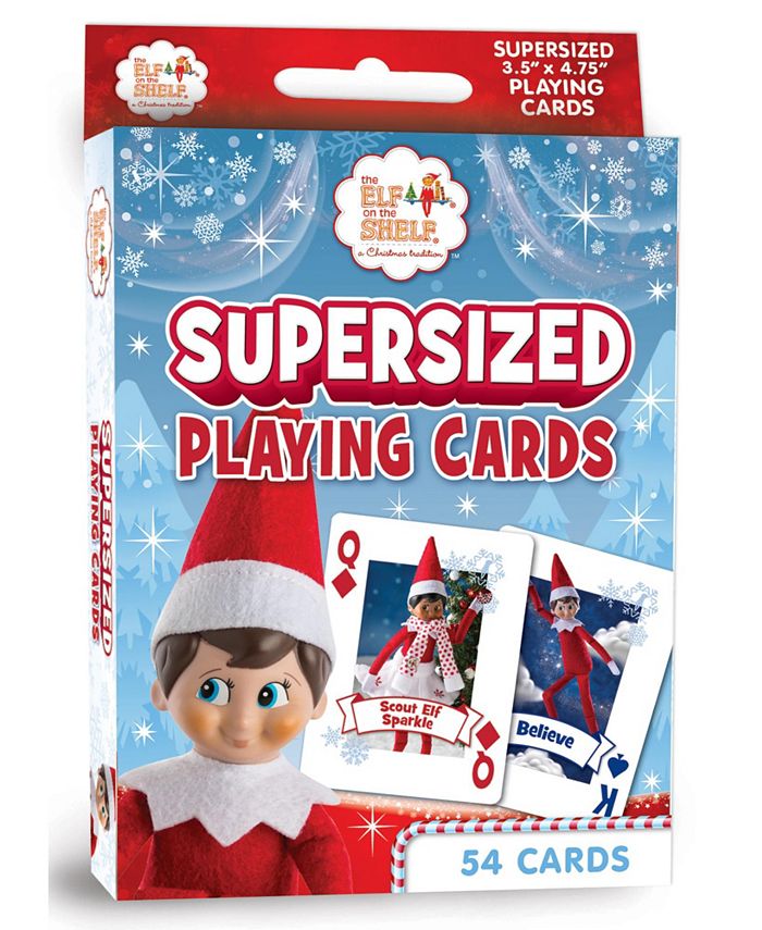 MasterPieces Puzzles MasterPieces Kids Games - Elf on the Shelf - Supersized Playing Cards