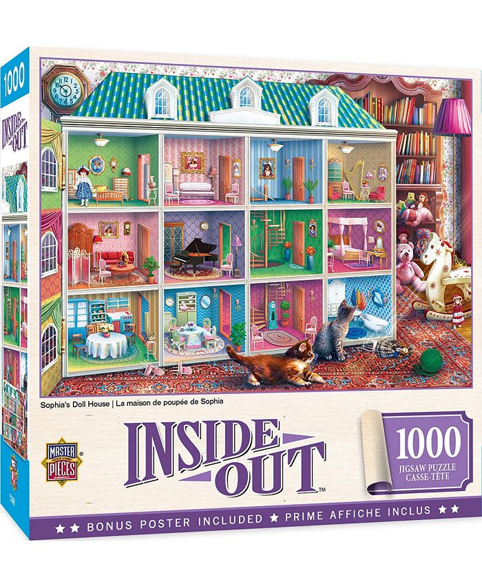 MasterPieces Puzzles Inside Out - Sophia's Dollhouse - 1000 Piece Adult Jigsaw Puzzle