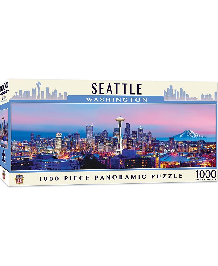 MasterPieces Puzzles American Vista Panoramic - Seattle - 1000 Piece Puzzle