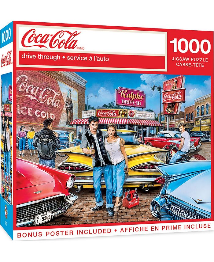 MasterPieces Puzzles Coca-Cola - Drive Through 1000 Piece Adult Jigsaw Puzzle