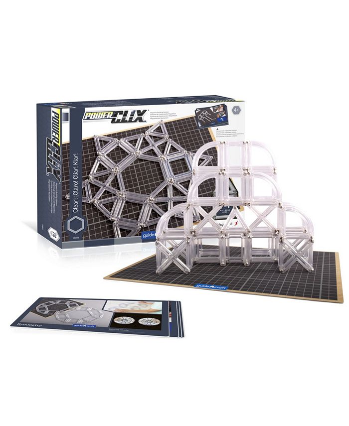 Guidecraft, Inc Guidecraft Power Clix Frames Clear - 74 Pieces Set