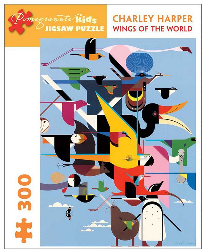 Pomegranate Communications, Inc. Charley Harper - Wings of the World Jigsaw Puzzle- 300 Pcs