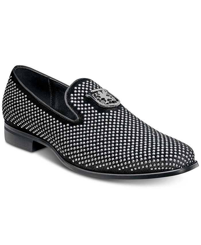 Stacy Adams Men's Swagger Studded Ornament Slip-on Loafer