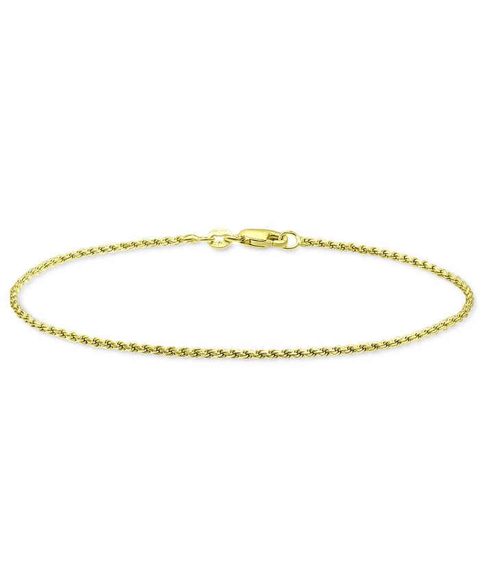 Giani Bernini Sterling Silver Necklace, 18 Diamond Cut Rope Chain