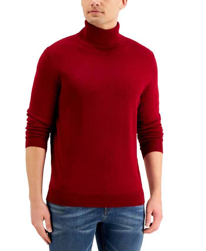 Club Room Men's Merino Wool Blend Turtleneck Sweater