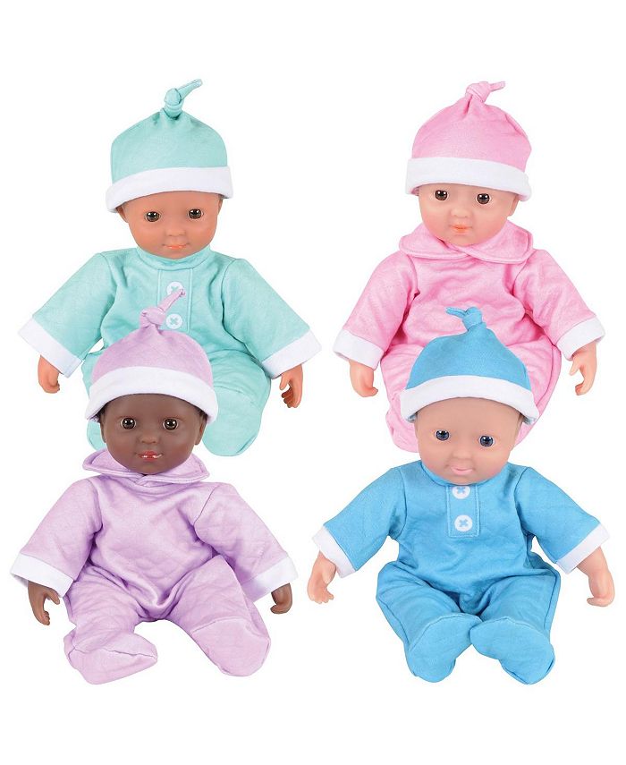 Kaplan Early Learning Co. Soft Baby 11 Dolls - Set of 4